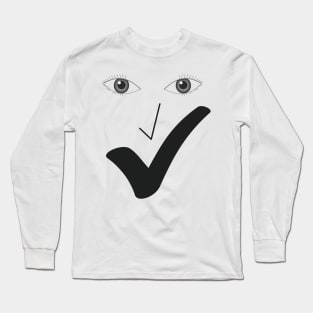 Fine smile - Fine face A0. Long Sleeve T-Shirt